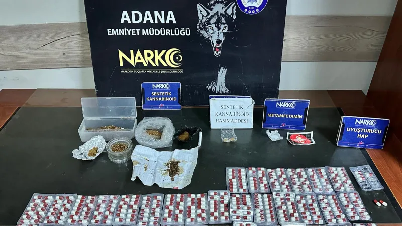 Adana'da uyuşturucu operasyonunda yakalanan 8 şüpheli tutuklandı