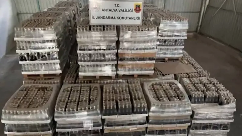 Antalya'da Sahte İçki Baskını! 119 Bin Litre Ele Geçirildi