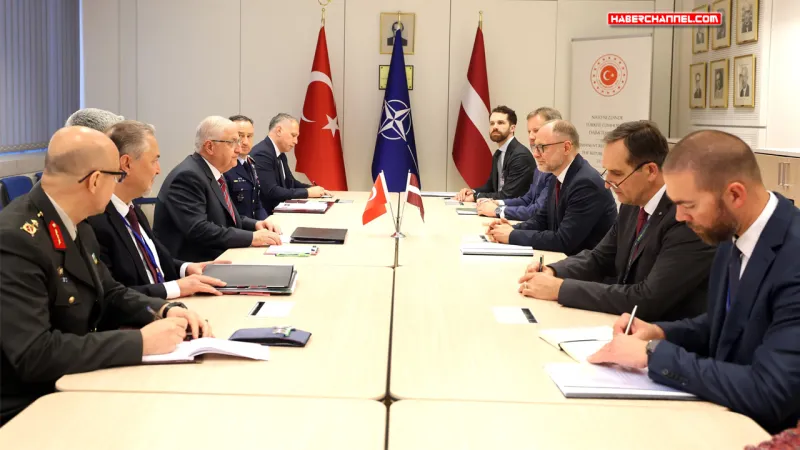 Bakan Yaşar Güler, Letonya Savunma Bakanı Andris Spruds ile bir görüştü