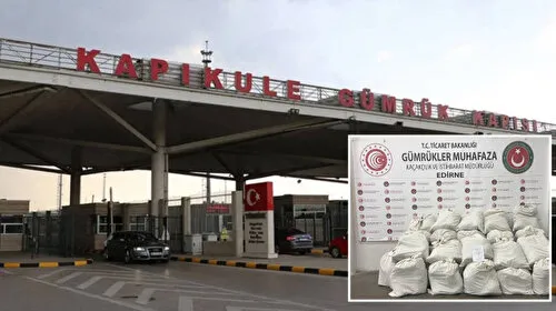 Gümrük muhafızları geçit vermiyor: Kapıkule'de iki tırda 318 kilogram uyuşturucu ele geçirildi