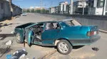 Karaman’da takla atan otomobil hurdaya döndü!