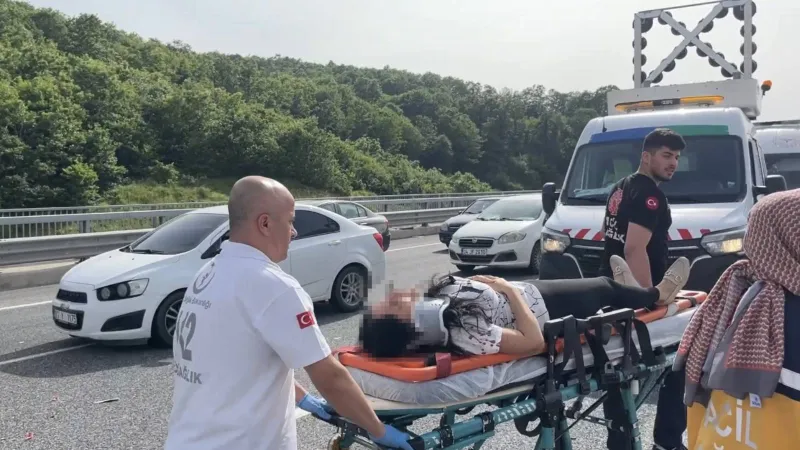 Kuzey Marmara Otoyolu’nda zincirleme kaza: 1’i ağır 5 yaralı