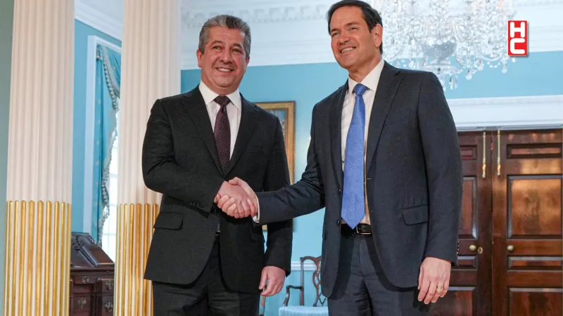 Mesrur Barzani, Washington'da, ABD Dışişleri Bakanı Marco Rubio ile görüştü