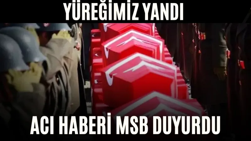 MSB Acı Haberi Duyurdu: 5 Şehidimiz Var