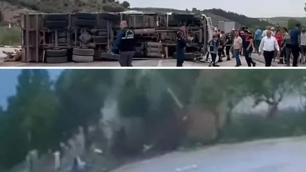 Çanakkale'de Kan Donduran Kaza! İşte O Anlar Kamerada!