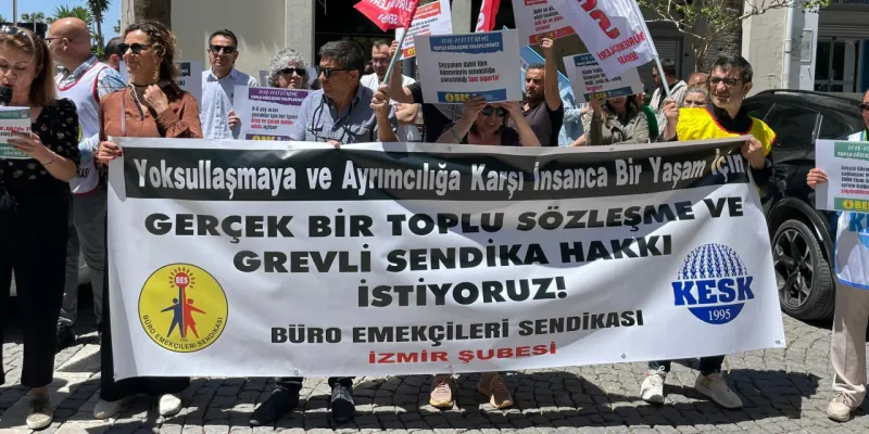SGK Önünde Büro Emekçileri: Grevli Sendika Hakkı Şoku!