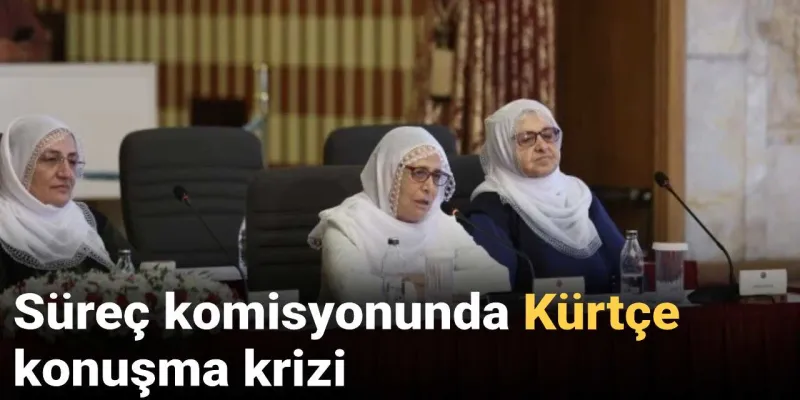 Süreç komisyonunda Kürtçe konuşma krizi