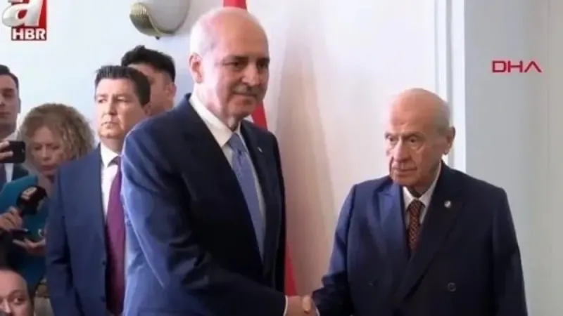 TBMM Başkanı Numan Kurtulmuş'tan MHP lideri Devlet Bahçeli'yi ziyaret: Gündem Terörsüz Türkiye